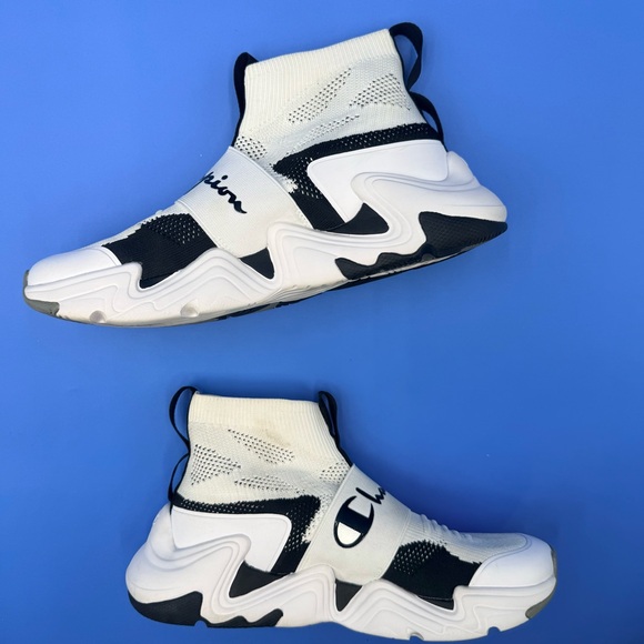 Champion Hyper Future Hi White/Black Mens 10.5 M Like New - Picture 8 of 9